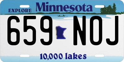 MN license plate 659NOJ