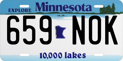 MN license plate 659NOK