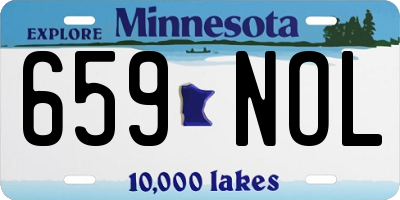 MN license plate 659NOL