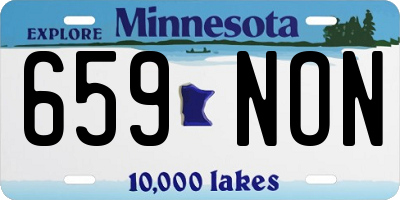 MN license plate 659NON