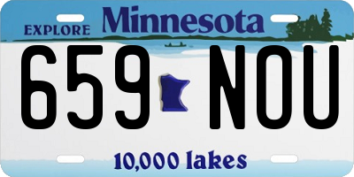 MN license plate 659NOU
