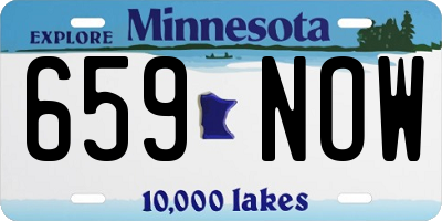 MN license plate 659NOW