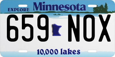 MN license plate 659NOX