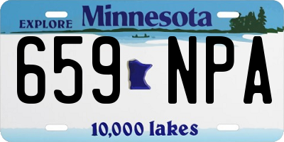 MN license plate 659NPA