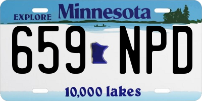 MN license plate 659NPD