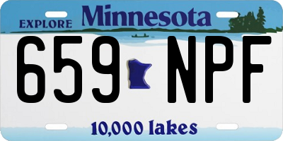 MN license plate 659NPF
