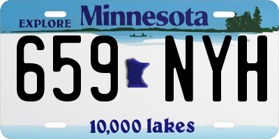MN license plate 659NYH