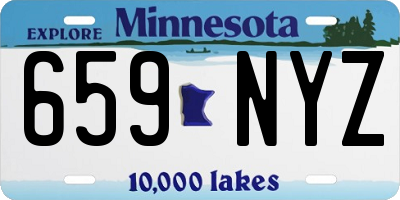MN license plate 659NYZ