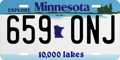 MN license plate 659ONJ