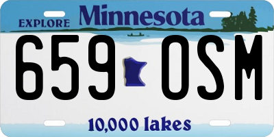 MN license plate 659OSM