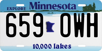 MN license plate 659OWH