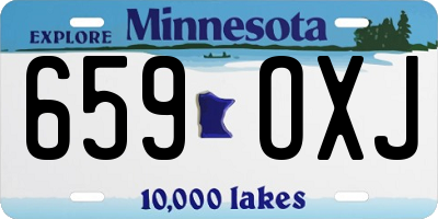 MN license plate 659OXJ