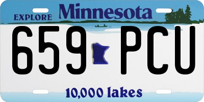 MN license plate 659PCU