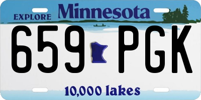MN license plate 659PGK