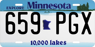 MN license plate 659PGX