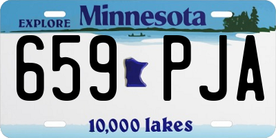 MN license plate 659PJA