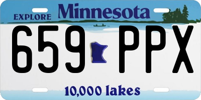 MN license plate 659PPX