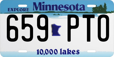MN license plate 659PTO