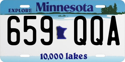 MN license plate 659QQA