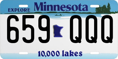 MN license plate 659QQQ