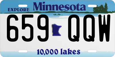 MN license plate 659QQW