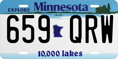 MN license plate 659QRW