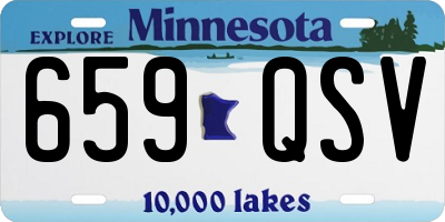 MN license plate 659QSV