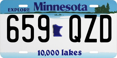MN license plate 659QZD