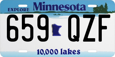 MN license plate 659QZF