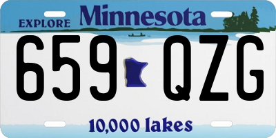 MN license plate 659QZG