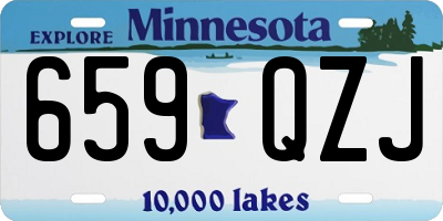 MN license plate 659QZJ