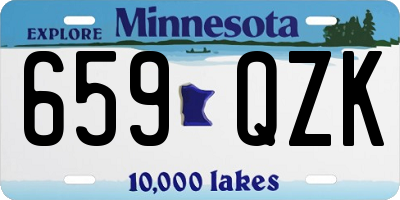 MN license plate 659QZK