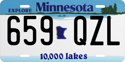 MN license plate 659QZL