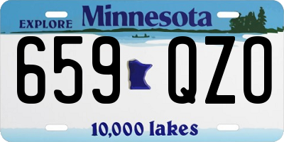 MN license plate 659QZO