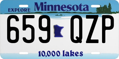 MN license plate 659QZP