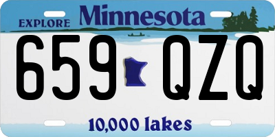 MN license plate 659QZQ