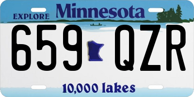 MN license plate 659QZR
