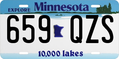 MN license plate 659QZS
