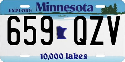 MN license plate 659QZV