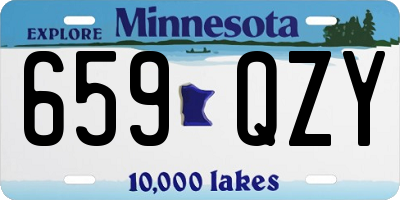 MN license plate 659QZY