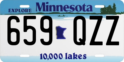 MN license plate 659QZZ