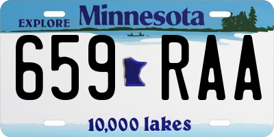 MN license plate 659RAA