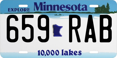 MN license plate 659RAB