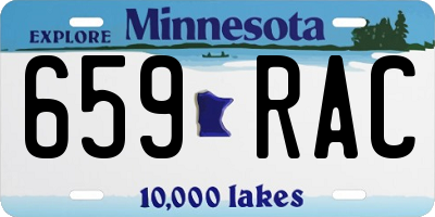 MN license plate 659RAC