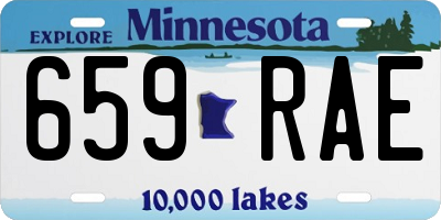 MN license plate 659RAE