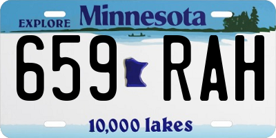 MN license plate 659RAH