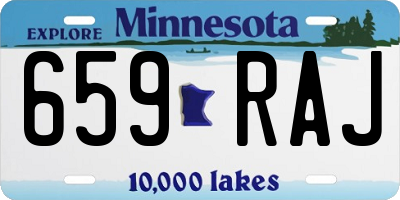 MN license plate 659RAJ