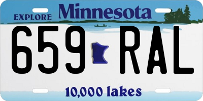 MN license plate 659RAL