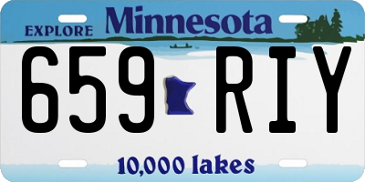 MN license plate 659RIY