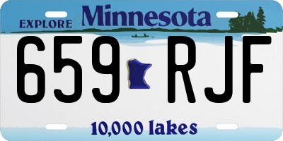 MN license plate 659RJF